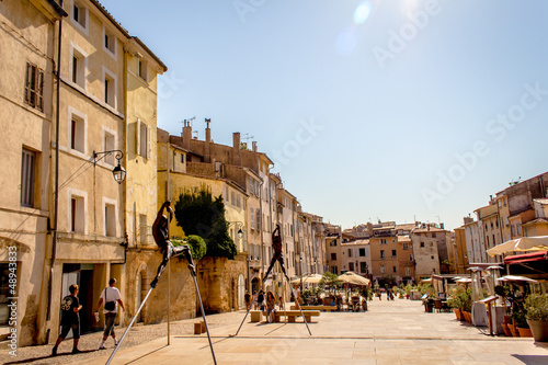 La place des Cardeurs d'Aix en Provence