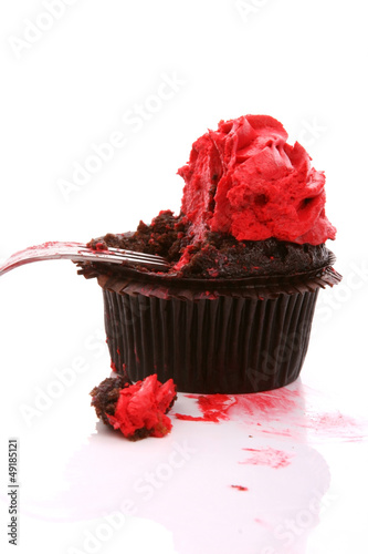 Eaten cupcake