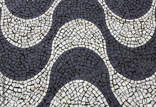 Background of Copacabana sidewalk