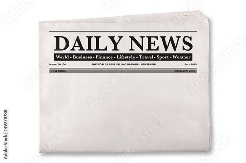 Blank Daily Newspaper