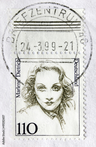 Marlene Dietrich Postage Stamp