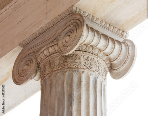 Capital of Greek neoclassical ionic column