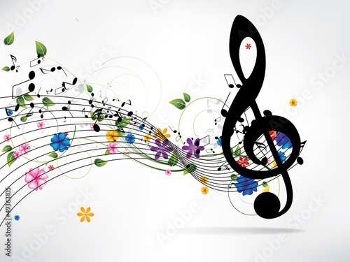 Musical abstract background