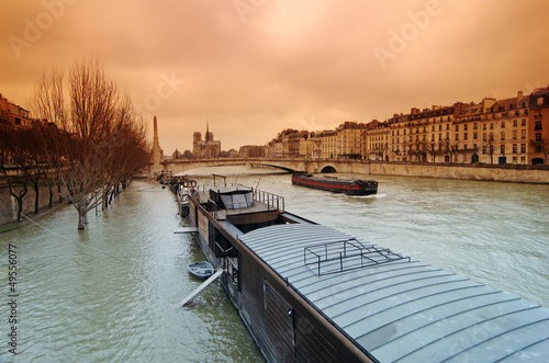 Paris, crue de la Seine