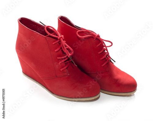 chaussures feminine rouge