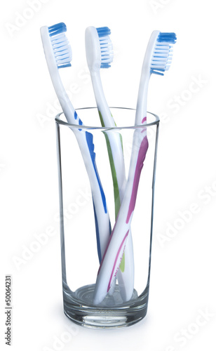 toothbrush in the glass