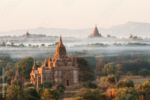 Sunrise at Bagan in Myanmar
