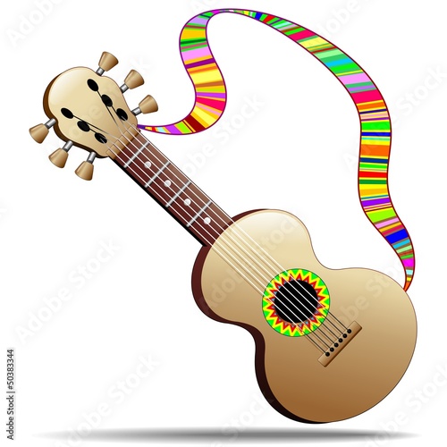 Hippy Cool Guitar Musical Instrument-Chitarra Strumento Musicale