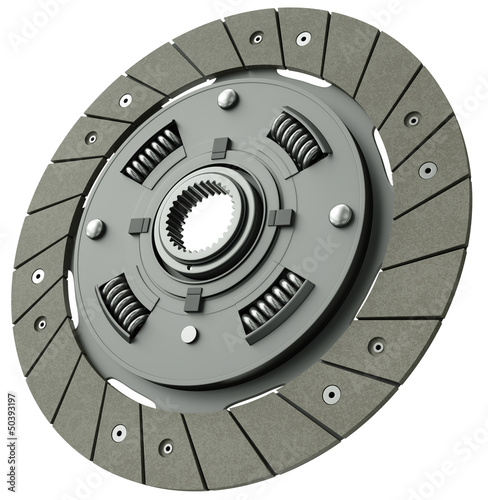 Vehicle clutch plate, 3D render