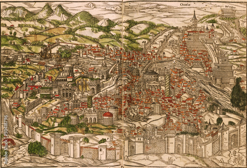 Rome medieval map