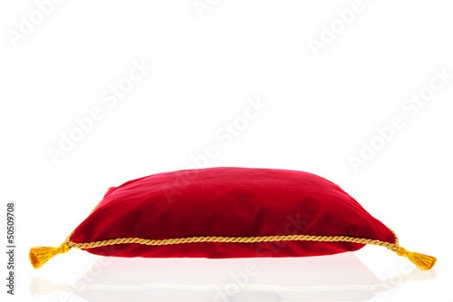 Royal red velvet pillow