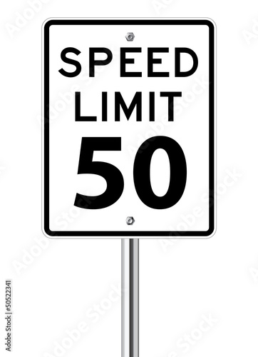 Speed limit sign