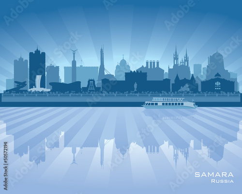 Samara Russia skyline city silhouette