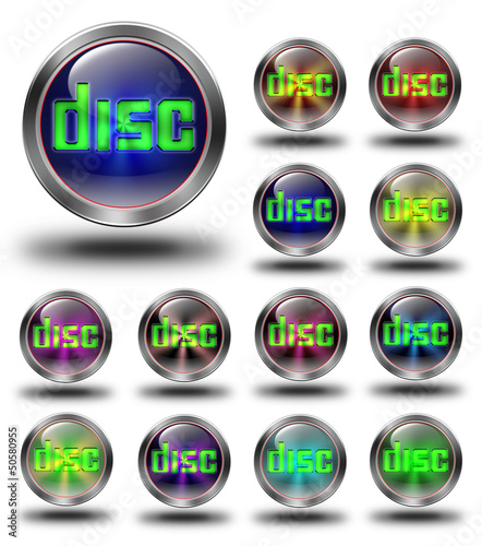 Disc icons, crazy colors