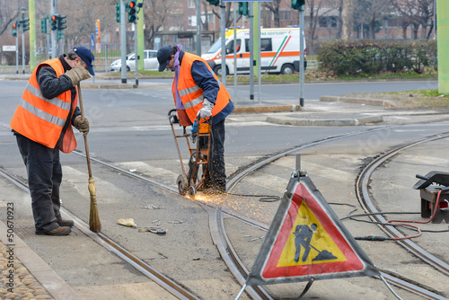 LAvori binari tram