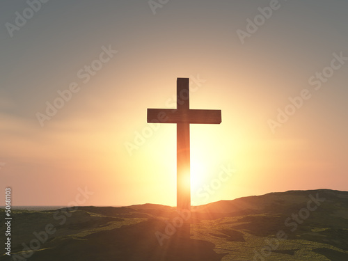 single wooden cross