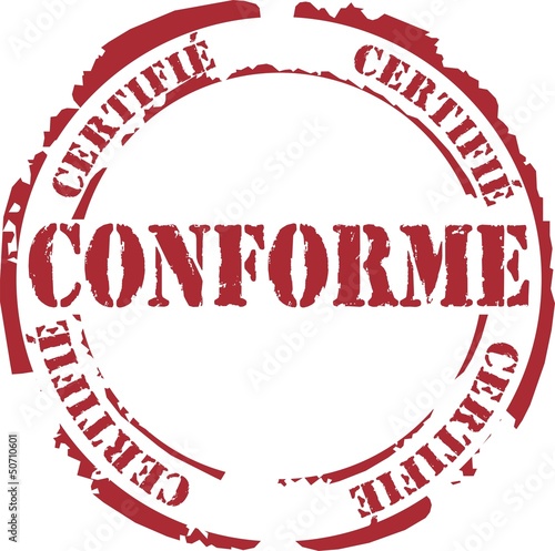 tampon certifié conforme