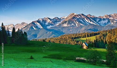Polish Tatra mountains landscape