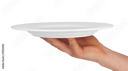 plate on hand