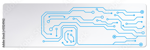 techno circuit web banners. EPS10 vector illustration