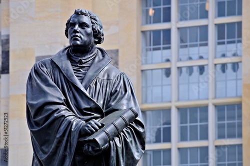 Martin Luther Statue in Dresden