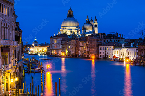 Grand Canal of Venice by night