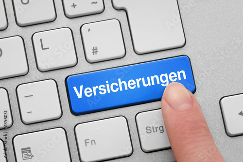 Tastatur mit Versicherungen