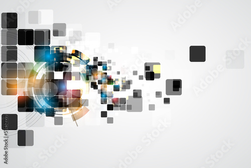 abstract futuristic fade computer technology business background