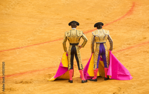 Matadors at bullring