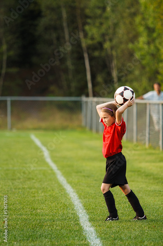 Young soccer player