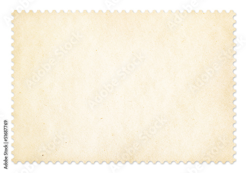 Postage stamp frame isolated. Clipping path is included.