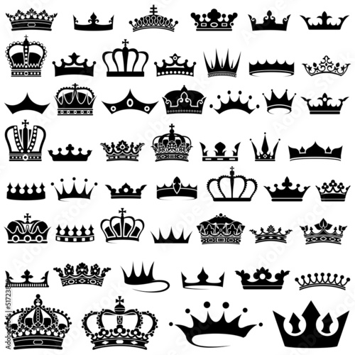 Crown design Set - 50 illustrations