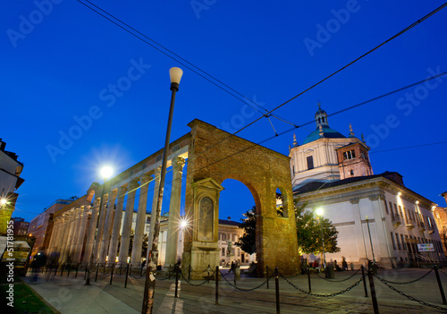 Columns and Basilica of San Lorenzo in Milan