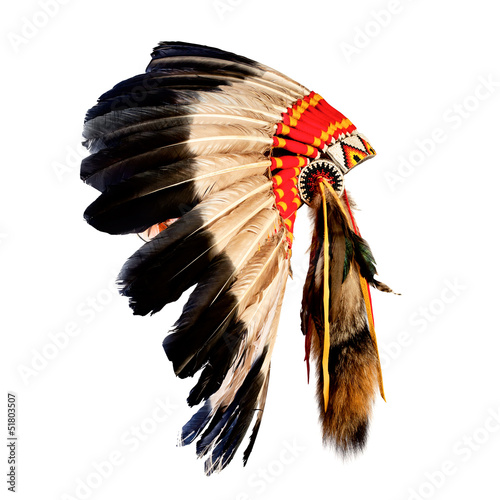 native american indian chief headdress (indian chief mascot, ind