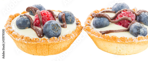 Raspberry and Blueberry mini fruit tart