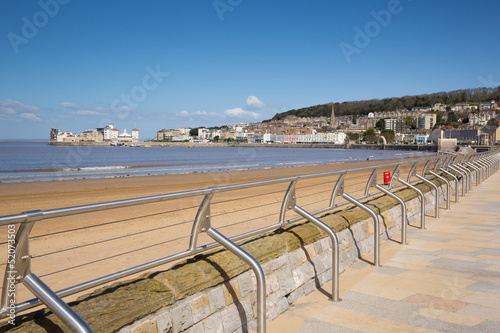 Weston-super-Mare beach and seafront Somerset England UK