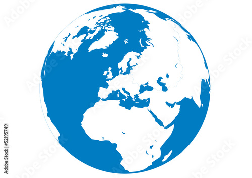 Blauer Planet - Erde - Afrika-Europa