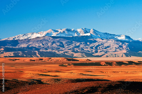 Mountain landscape in the north of Africa, Morocco