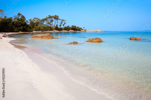 Paysage de Corse, plage à Ajaccio