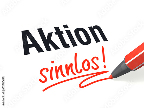 Aktion sinnlos