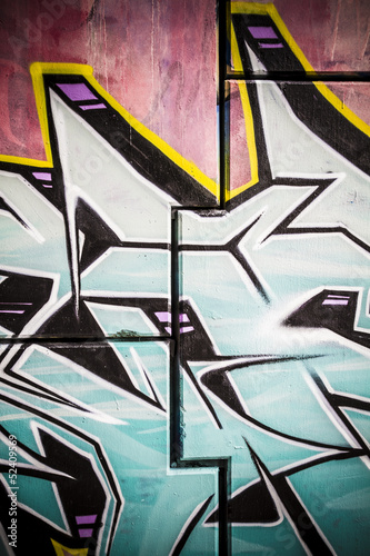 Art, colorful graffiti, abstract grunge grafiti background over