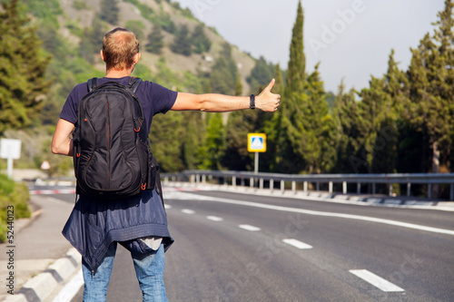 Hitchhiking travel