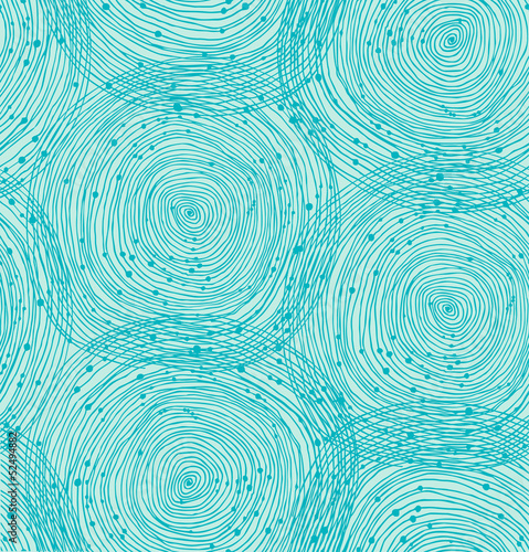 Turquoise spiral pattern