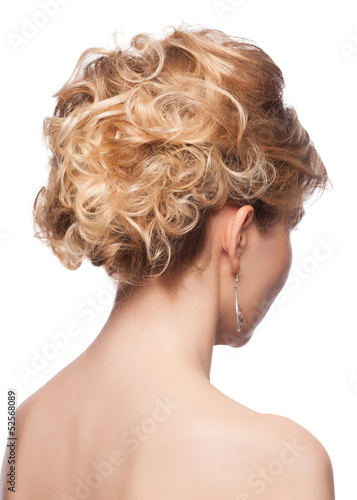 Woman with elegant hairstyle
