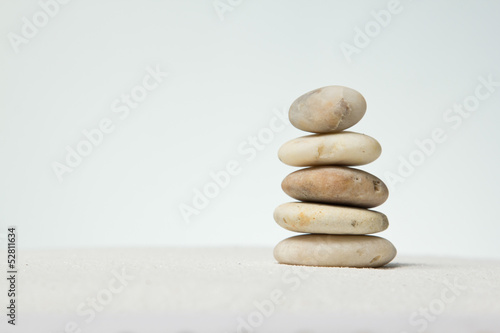 Stones stacked.
