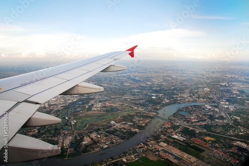 Bangkok view from the plane