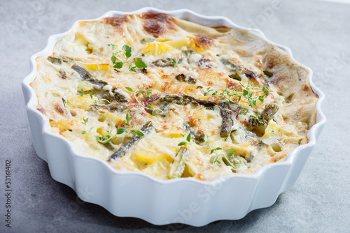 Frittata with asparagus