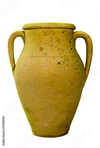 Vintage Pottery isolated over a white background