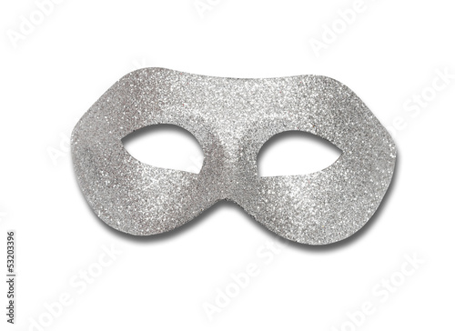 Venetian mask isolated on white with clipping path