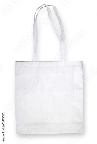 Nonwoven bag on white